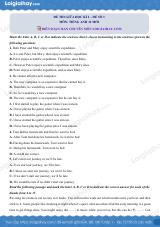 Đề số 3 - Đề kiểm tra giữa kì 2 - Tiếng Anh 12 mới